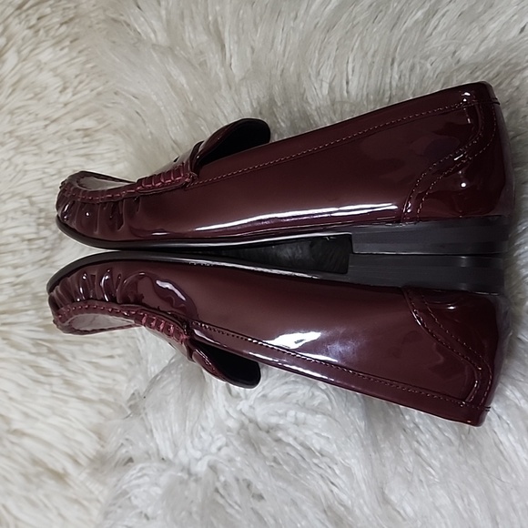 Zara Burgundy Loafers - Picture 6 of 12